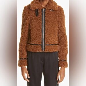 Stand Studio Brown Teddy Jacket